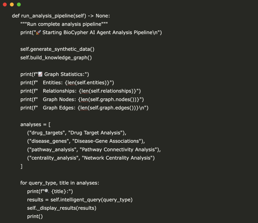 Building a BioCypher-Powered AI Agent for Biomedical Knowledge Graph Generation and Querying
